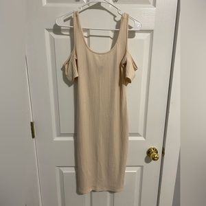 Cream Bodycon dress